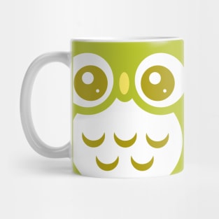 Green Cute baby Owl Mug